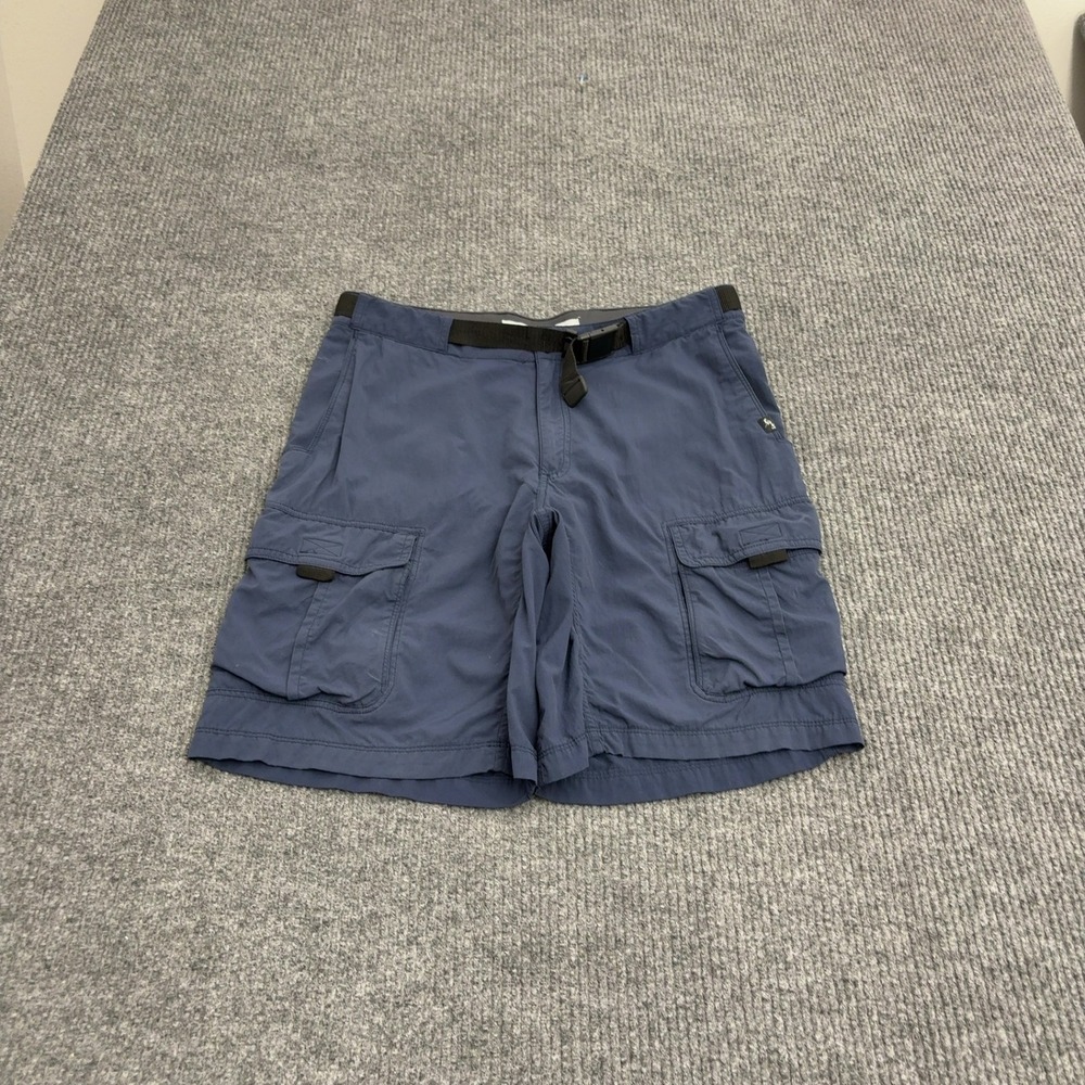 Eastern Mountain Sports Shorts Mens 34 Blue Nylon Cargo Hiking Outdoor Utility